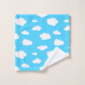ciel de nuages bleus et blancs moelleux - serviett (Gant de toilette)