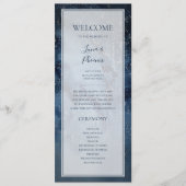 Ciel de nuit céleste avec programme de mariage cad (Devant)