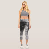 Ciel de nuit Fumée Capri Leggings (Recto)