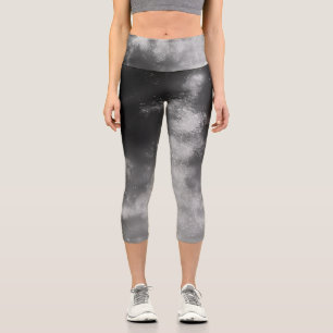 Ciel de nuit Fumée Capri Leggings