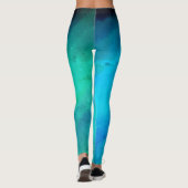 Ciel de nuit Lumières du Nord Galaxy Leggings (Dos)