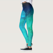 Ciel de nuit Lumières du Nord Galaxy Leggings (Gauche)