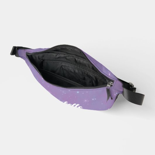 Ciel de nuit pourpre étoilé scintillant céleste (Ouvrir)