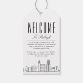 Ciel de Raleigh | Étiquettes de message de bienven (Devant)