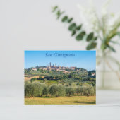 Ciel de San Gimignano,Toscane, Italie Carte Postal (Debout devant)