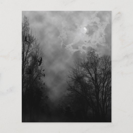 Ciel d'Halloween éffrayant avec prospectus Ravens (Devant)