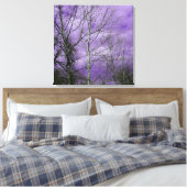 Ciel d'hiver avec toile d'arbres nus (Insitu(Chambre))