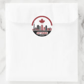 Ciel d'Ottawa Canada Autocollant (Sac)