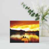 Ciel du feu sur le pilier - carte postale (Debout devant)