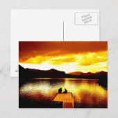 Ciel du feu sur le pilier - carte postale (Devant / Derrière)