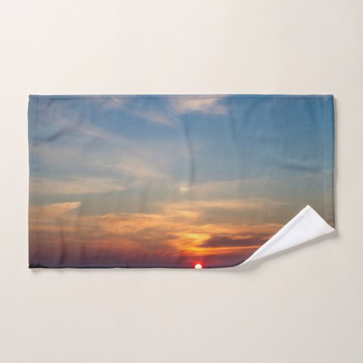 Ciel du soleil d'hiver (Serviette à main)