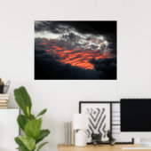 Ciel en feu : coucher du soleil - Poster #1 (Bureau à domicile)