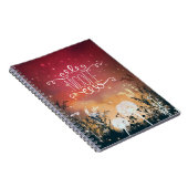 Ciel étoilé du soir rouge enchanté et journal de f (Côté Droit)