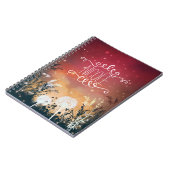 Ciel étoilé du soir rouge enchanté et journal de f (Côté gauche)