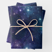 Ciel étoilé/Univers Modèle de papier cadeau dans (En situation)