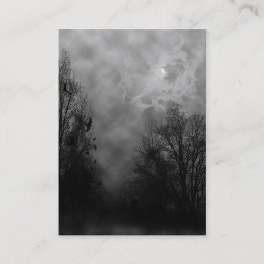 Ciel hanté avec Carte de visite Ravens (Devant)