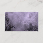 Ciel hanté violet et Carte de visite personnalisé  (Dos)