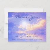 Ciel lumineux sur Serene Water Bereavement Merci (Devant)