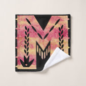 CIEL MEXICAIN -M- damas orange rouge (Gant de toilette)