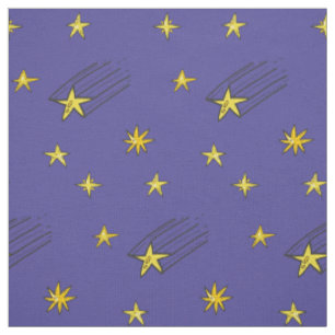 Ciel nocturne bleu avec tissu étoile filante au mè