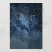 Ciel nocturne céleste | Carte de conseil Mariage G (Dos)