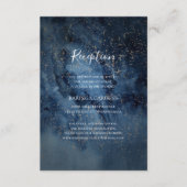 Ciel nocturne céleste | Carte de réception de mari (Devant)