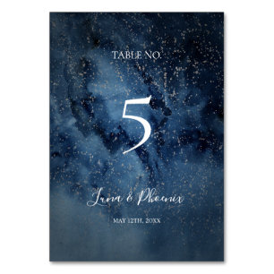 Ciel nocturne céleste   Numéro de table Argent
