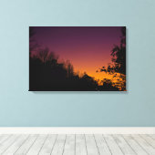 Ciel nocturne d'automne sur toile par RoseWrites (Insitu (Plancher de Bois))