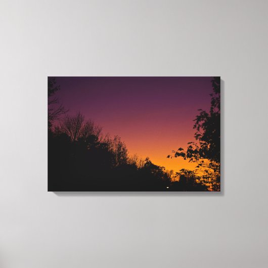 Ciel nocturne d'automne sur toile par RoseWrites (Recto)