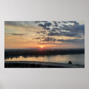 Ciel nocturne d'Esztergom. Affiche