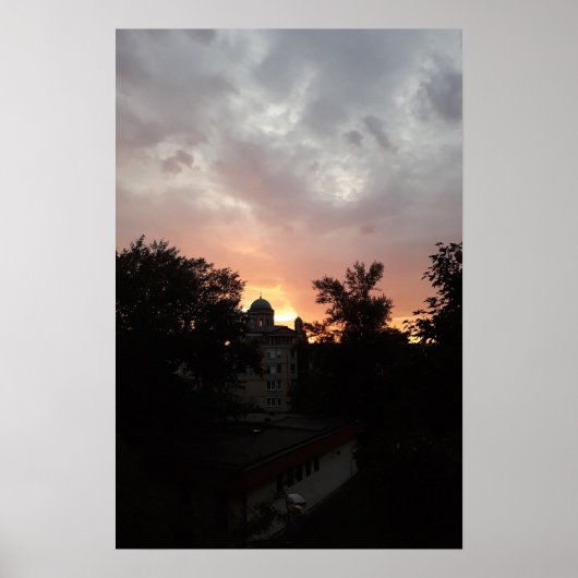 Ciel nocturne d'Esztergom. Affiche (Devant)