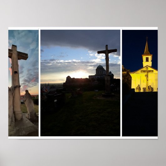 Ciel nocturne d'Esztergom. Affiche (Devant)