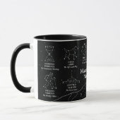 Ciel nocturne du comté de Marin mug 11 oz noir (Gauche)
