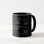 Ciel nocturne du comté de Marin mug 11 oz noir (Devant droit)