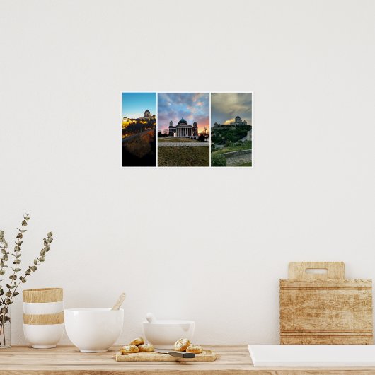 Ciel nocturne Esztergom. Affiche (Cuisine)