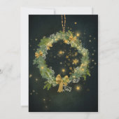 Ciel nocturne et couronne Fête Invitation (Dos)