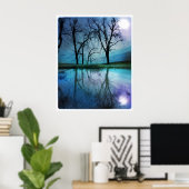 Ciel nocturne, poster (Bureau à domicile)