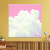 Ciel - Nuages roses - Impression en toile étirée (Insitu(Salon))