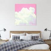Ciel - Nuages roses - Impression en toile étirée (Insitu(Chambre))