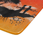 Ciel orange Romance - planche à découper (Coin)