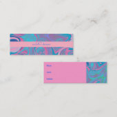Ciel rose bleu carte de visite (Devant / Derrière)