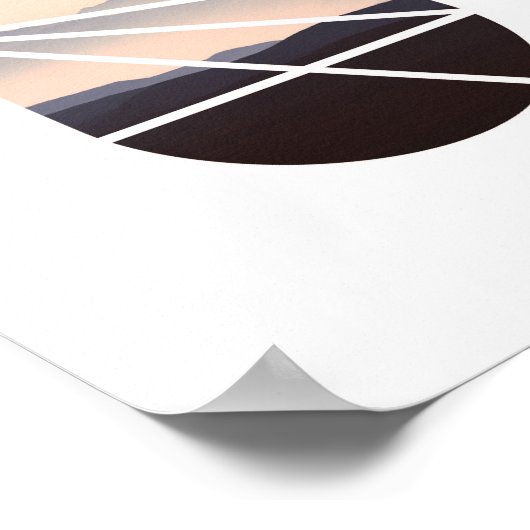 Ciel rose | Poster photo Abstrait (Coin)