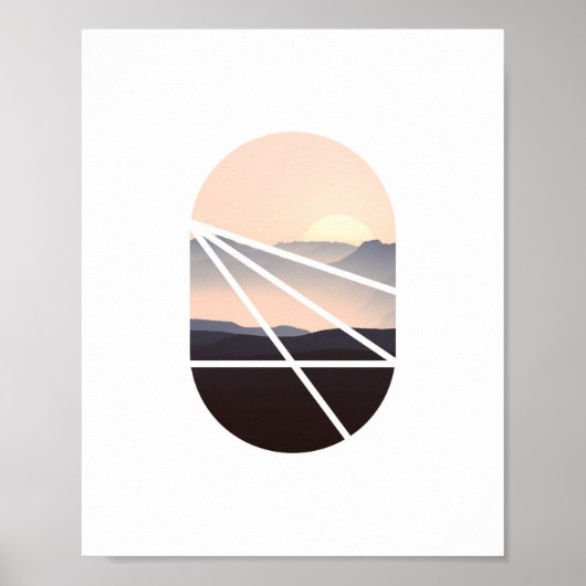 Ciel rose | Poster photo Abstrait (Devant)