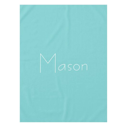 Ciel turquoise Nappe personnalisée (Devant)