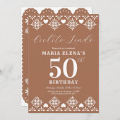 Cielito Lindo Anniversaire Fête Invitation (Devant / Derrière)