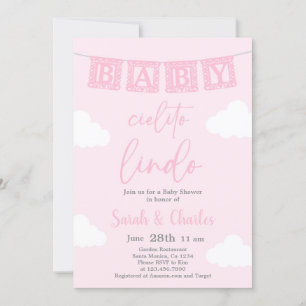 Cielito Lindo Baby shower Girl Invitation Kaart