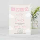 Cielito Lindo Baby shower Invitation fille (Debout devant)