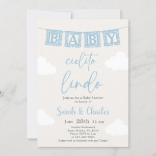 Cielito Lindo Baby shower Invitation garçon