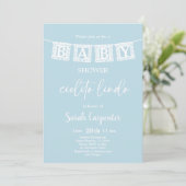 Cielito Lindo Baby shower Invitation garçon (Debout devant)