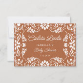 Cielito Lindo Baby shower mexicain Carte de remerc (Devant)